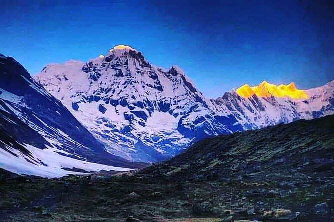 11-Day Hike Tour to Annapurna Base Camp Bliss in Kathmandu - Base Camp Sunrise, Then The Descent Back Toward Sinuwa