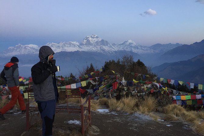 2 Days Short Poon Hill Trek - Day 1: From Nayapul to Ghorepani and the Annapurna range build-up