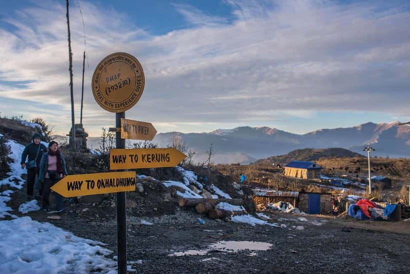 4 Days Pikey Peak Trek : The Best View of Mt Everest - Day 1: Kathmandu to Dhap Bazar, then to Jhapre at 2,820m