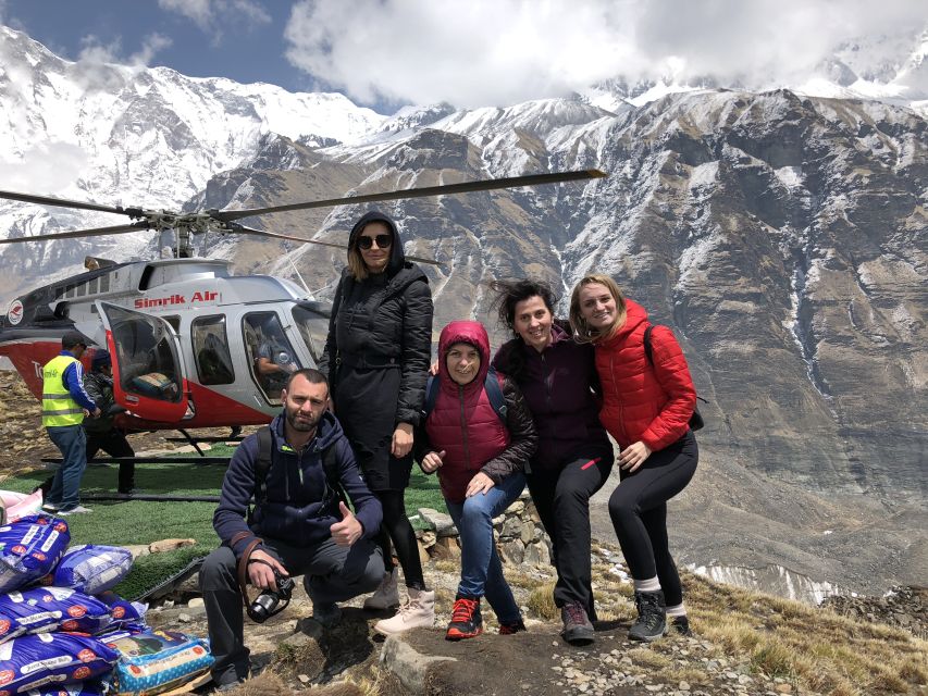 Annapurna Base Camp Helicopter Sightseeing Tour - The big peaks from the air: Annapurna, Machhapuchare, and Dhaulagiri