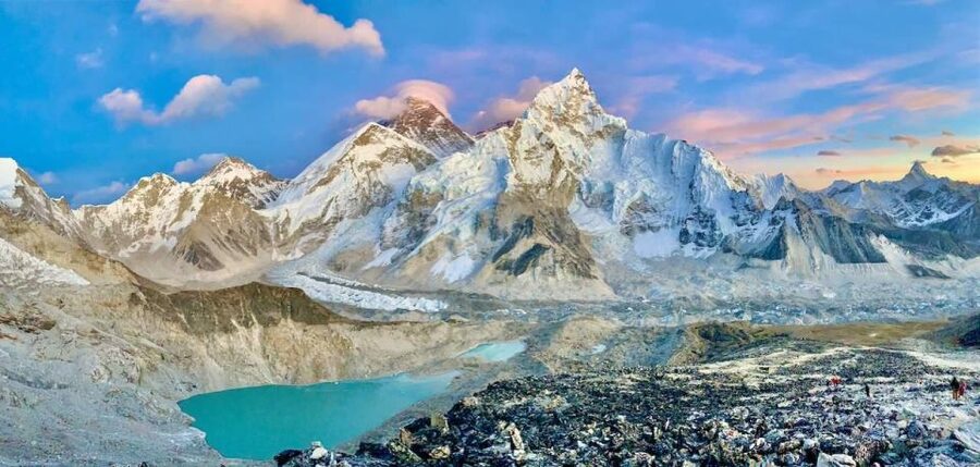 From Kathmandu Budget: 15 Day Everest Base Camp Trek - Dingboche to Lobuche to Everest Base Camp: the push to the high line