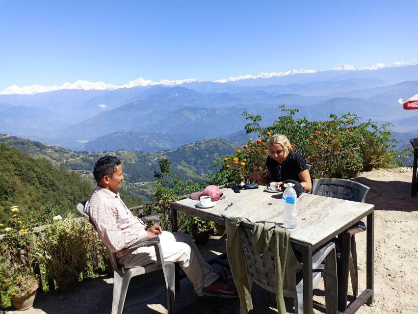 From Kathmandu: Everest View from Nagarkot & hike to Changu - Lunch in Changu Village, then a UNESCO temple with serious carving work