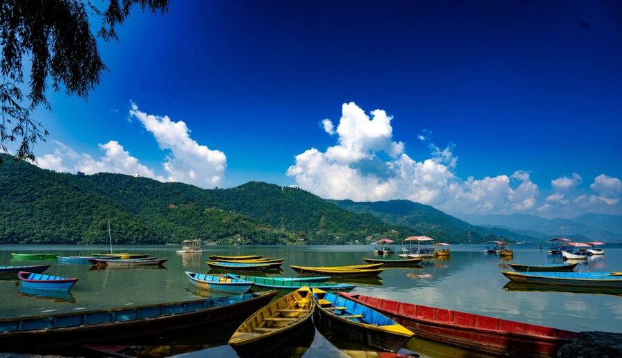 From Lakeside: Pokhara Private Day Tour with Pagoda Hills - Phewa Lake for one guided hour: calm water, easy photos, optional boat time