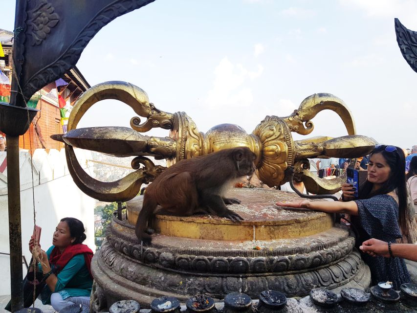 Kathmandu: Chandragiri Cable Car and Monkey Temple Tour - Swayambhunath Monkey Temple: stupas, prayer wheels, and city views