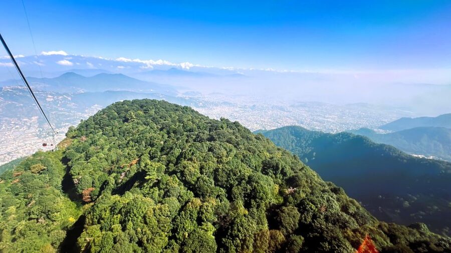 Kathmandu: Chandragiri Cable Car, and Swayambhu - The cable car ride: short time, big views