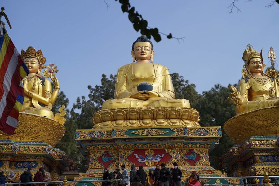 Kathmandu: Full-Day UNESCO Sightseeing Tour with Transfers - Swayambhunath Monkey Temple, prayer wheels and hilltop views