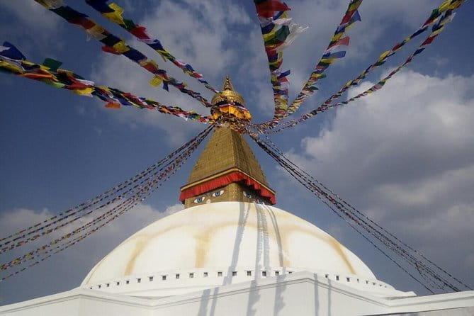 Kathmandu UNESCO World Heritage Tour - Boudhanath Stupa: a Buddhist monument you can walk around slowly