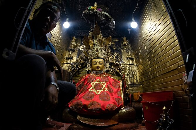 Monkey Temple - Swayambhunath Tour - Private/Small Group - Amideva Buddha Park: big idols that make the scale click