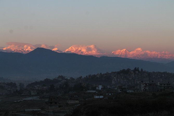 Mt Everest view from Nagarkot -hiking to Changu UNESCO site - Nagarkot viewpoint stop: what you’re really there for