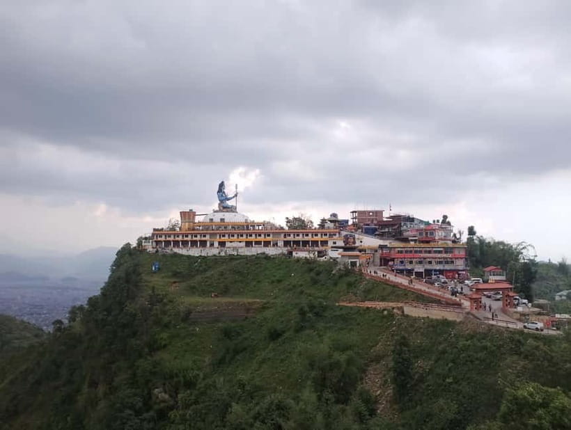 Peace & Panorama: Stupa and Pumdikot Scenic Drive Tour - World Peace Pagoda: the white stupa with Himalayan framing
