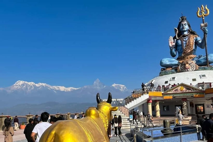Pokhara: 1-Day World Peace Pagoda and Lord Shiva Statue Trek - Lord Shiva Statue at Pumdikot, the 15-Meter Photo Moment