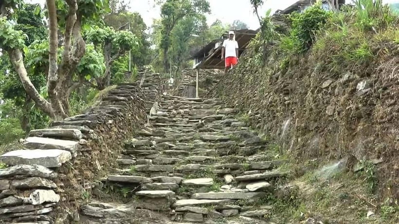Pokhara: Annapurna Foothills Day Hike with Transfers - Descent to Phedi or Ghattekhola: forests, terraces, and the easy win