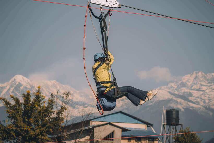 Pokhara: Experience The World's Steepest Zipline - Views over Annapurna: Machhapuchhre and the Seti River from above