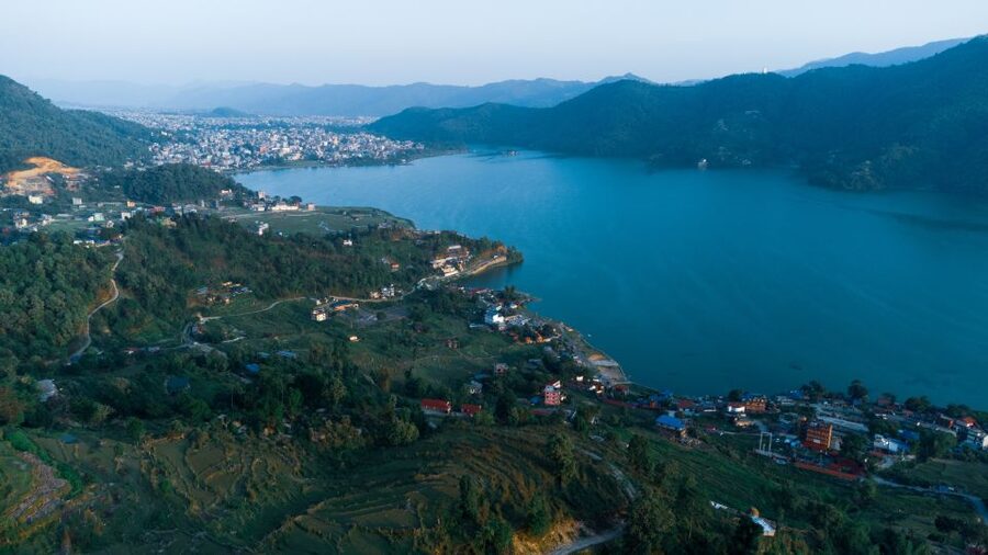 Pokhara: Golden Hour at Peace Pagoda - Himalayan Sunset Tour - World Peace Pagoda Views: Fewa Lake and the Big Peaks