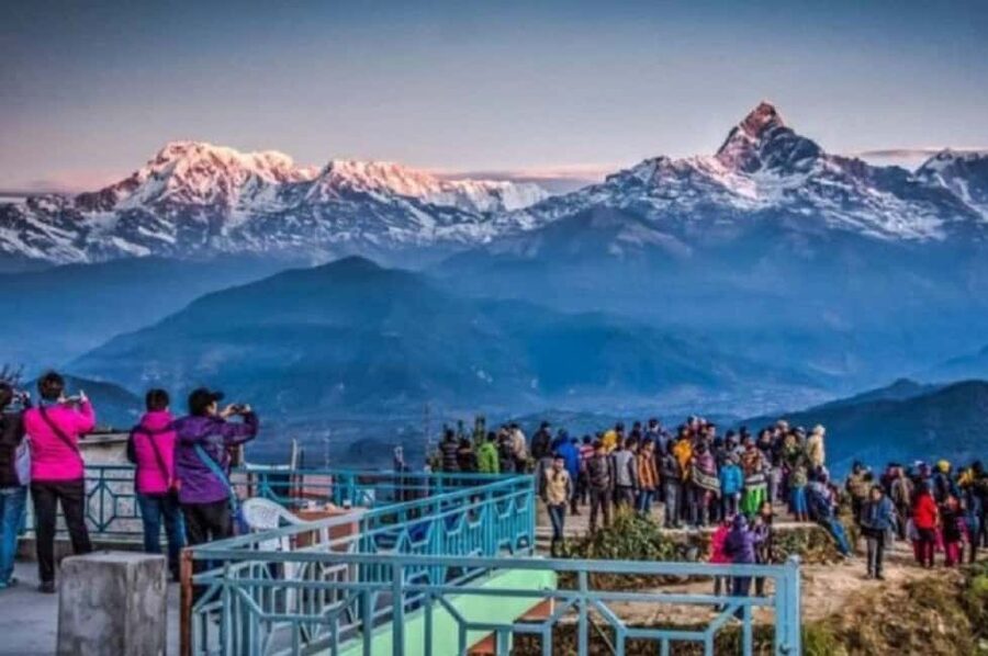 Pokhara: Sarangkot Sunrise & Panoramic Annapurna View Tour - The Sarangkot viewpoint experience, calm air and golden peaks