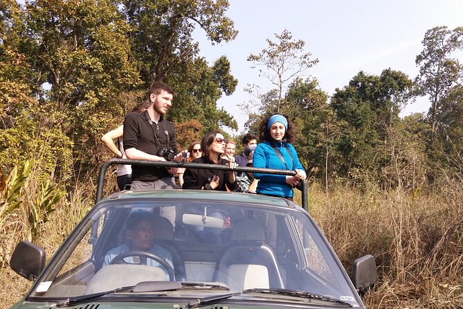 Private Jeep Safari (8-10 hrs.)inside Chitwan National Park. - Entering Chitwan National Park by open-hooded jeep