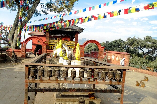 Sightseeing Day Tour In Kathmandu - Stop 1: Swayambhunath Stupa and the Monkey Temple viewpoint