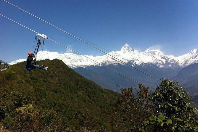 ZipFlyer Nepal - The World's Steepest Zip-line - The ride itself: speed, height, and 180-degree panorama